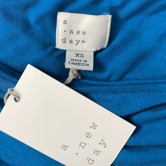 A New Day Ruched Knit One Shoulder Mini Dress - Picture 6 of 7